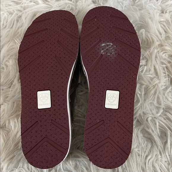 ARIAT BUFFALO PRINT CASUAL VAMP CRUISER SHOES SLIP ON- MOC TOE Size 8 NEW - Picture 10 of 12